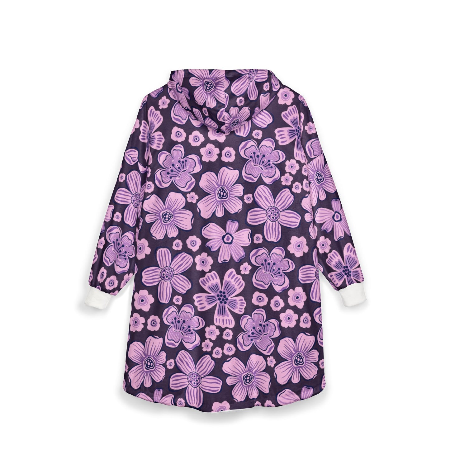 Cozy Floral Hooded Blanket