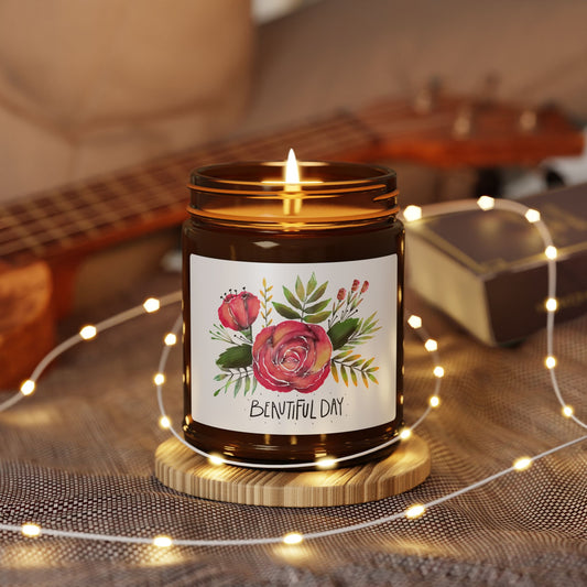 Scented Soy Candle | Floral Home Decor, Eco-Friendly, Aromatherapy