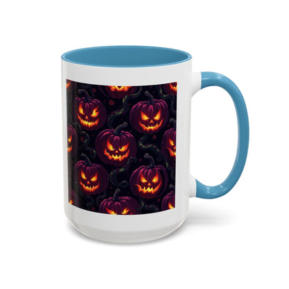 Halloween Pumpkin Coffee Mug, Spooky Ceramic Cup, Fall Decor, Autumn Gift, Halloween Party Essential, Seasonal Drinkware