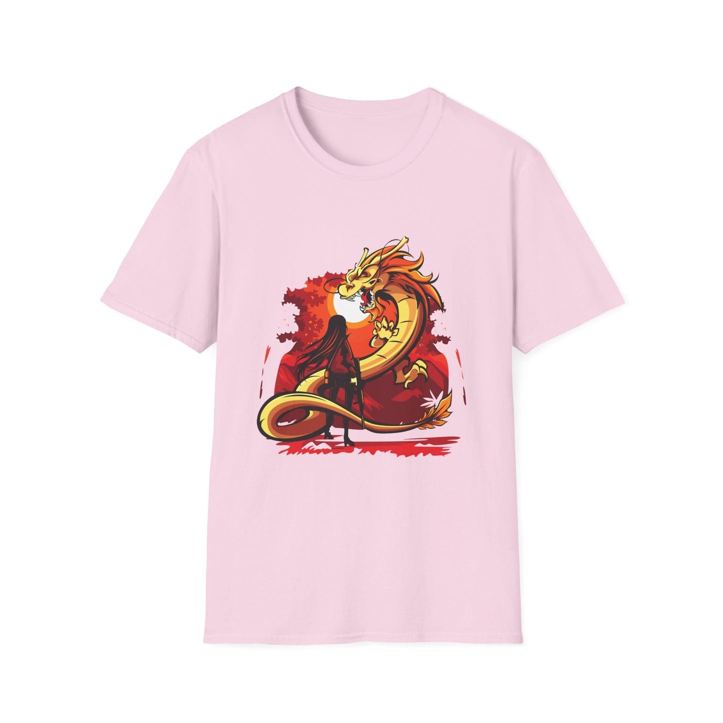 Girl Facing A Dragon - Mleem