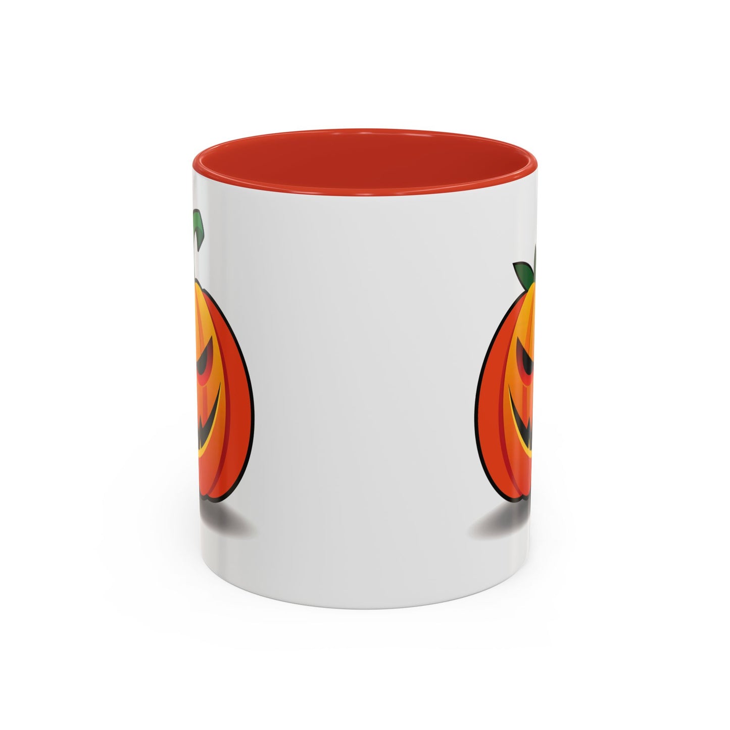 Halloween Pumpkin Accent Mug | Spooky Coffee Cup | Fall Decor | Pumpkin Art | Gift for Halloween Lovers, 11oz, 15oz