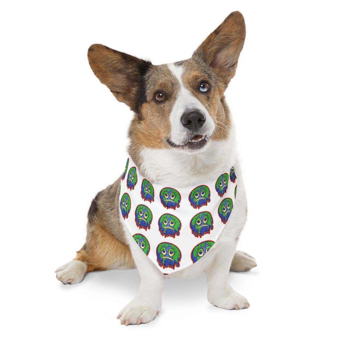 Pet Bandana Collar with Colorful Monster Design - Cute Dog Accessory for Halloween, Pet Costume, Dog Fashion, Dog Party, Puppy Gift