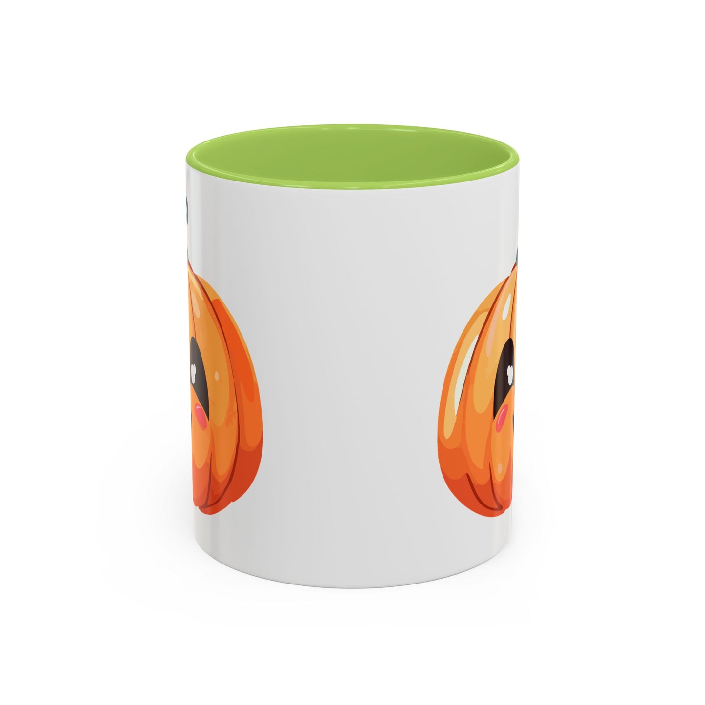 Cute Pumpkin Accent Coffee Mug for Fall, Halloween Decor, Gift for Coffee Lovers, Autumn Kitchenware, Seasonal Drinkware