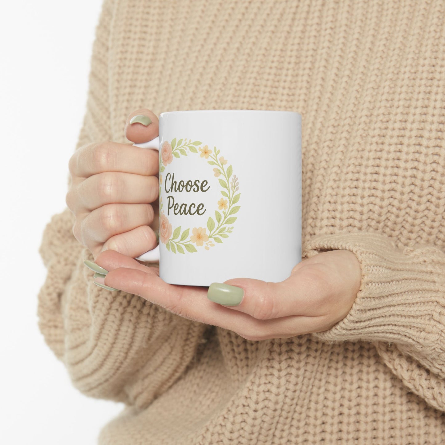 Floral Design Ceramic Mug
