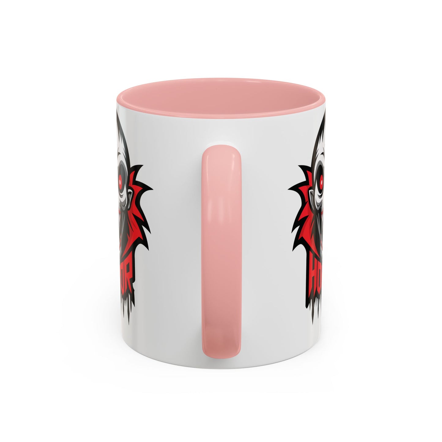 Horror-Themed Coffee Mug, Unique Gift for Halloween Lovers, Scary Decor, Black Accented Mug, Gothic Drinkware, Spooky Kitchenware