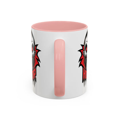 Horror-Themed Coffee Mug, Unique Gift for Halloween Lovers, Scary Decor, Black Accented Mug, Gothic Drinkware, Spooky Kitchenware