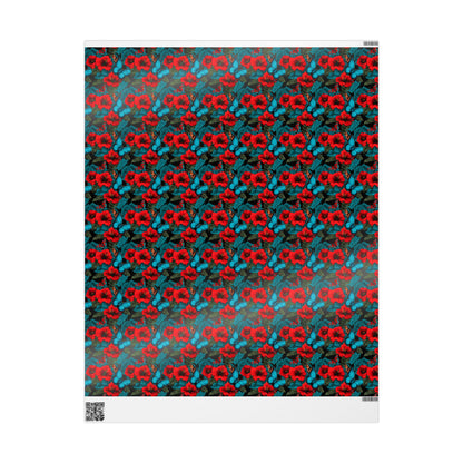 Vibrant Floral Wrapping Paper, Gift Wrap for Birthdays, Holidays, Celebrations, Unique Home Decor, Craft Projects