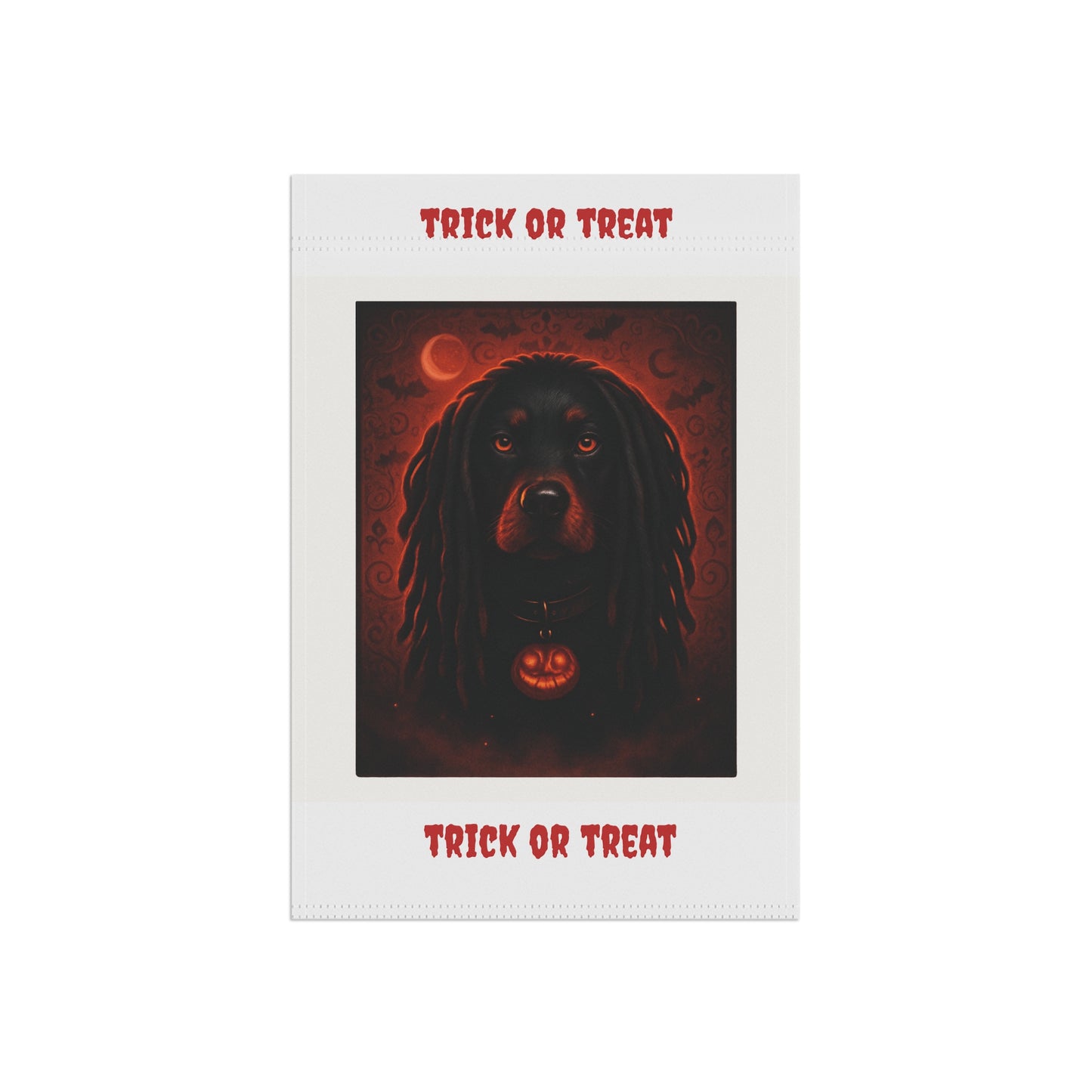 Halloween Garden Banner, Trick or Treat Decor, Fall Seasonal Flag, Dog Lover Gift, Outdoor Home Decoration