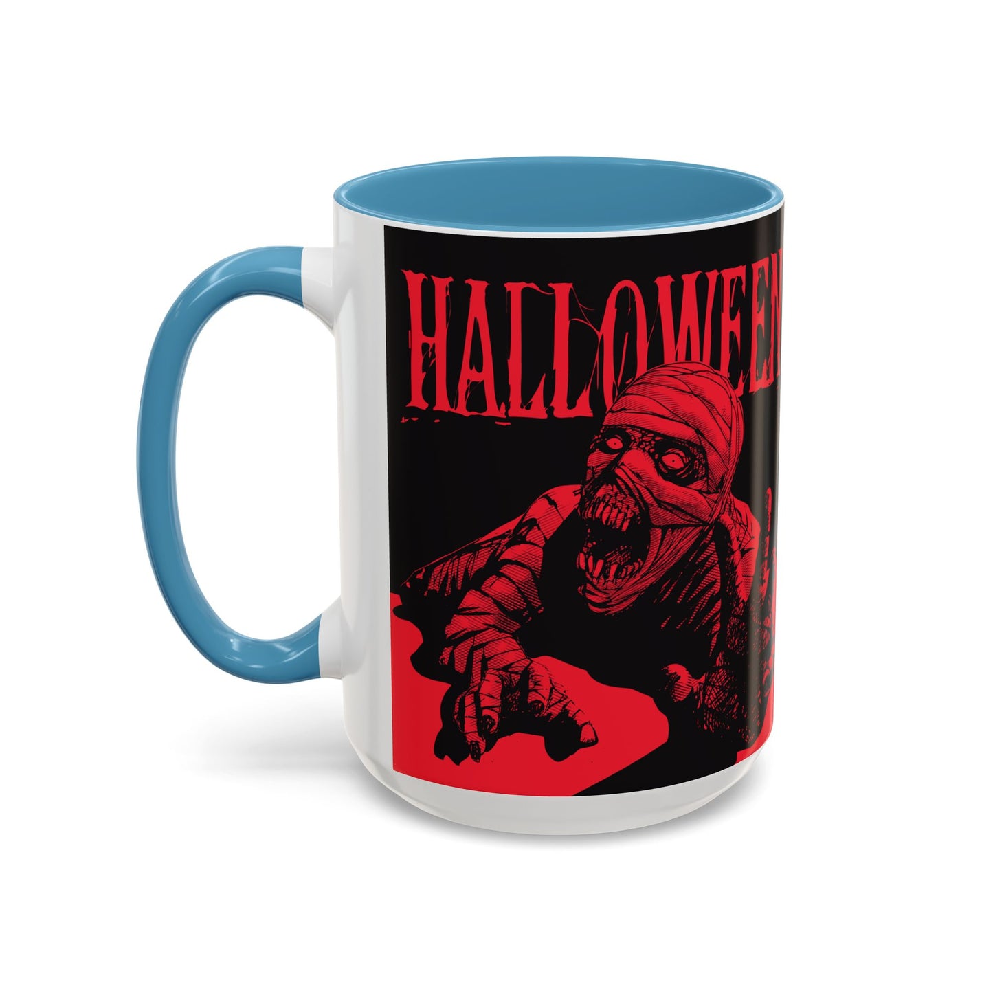 Halloween Accent Coffee Mug | Spooky Coffee Cup for Halloween Lovers, Trick or Treat Mug, Horror Decor, Gift for Fans