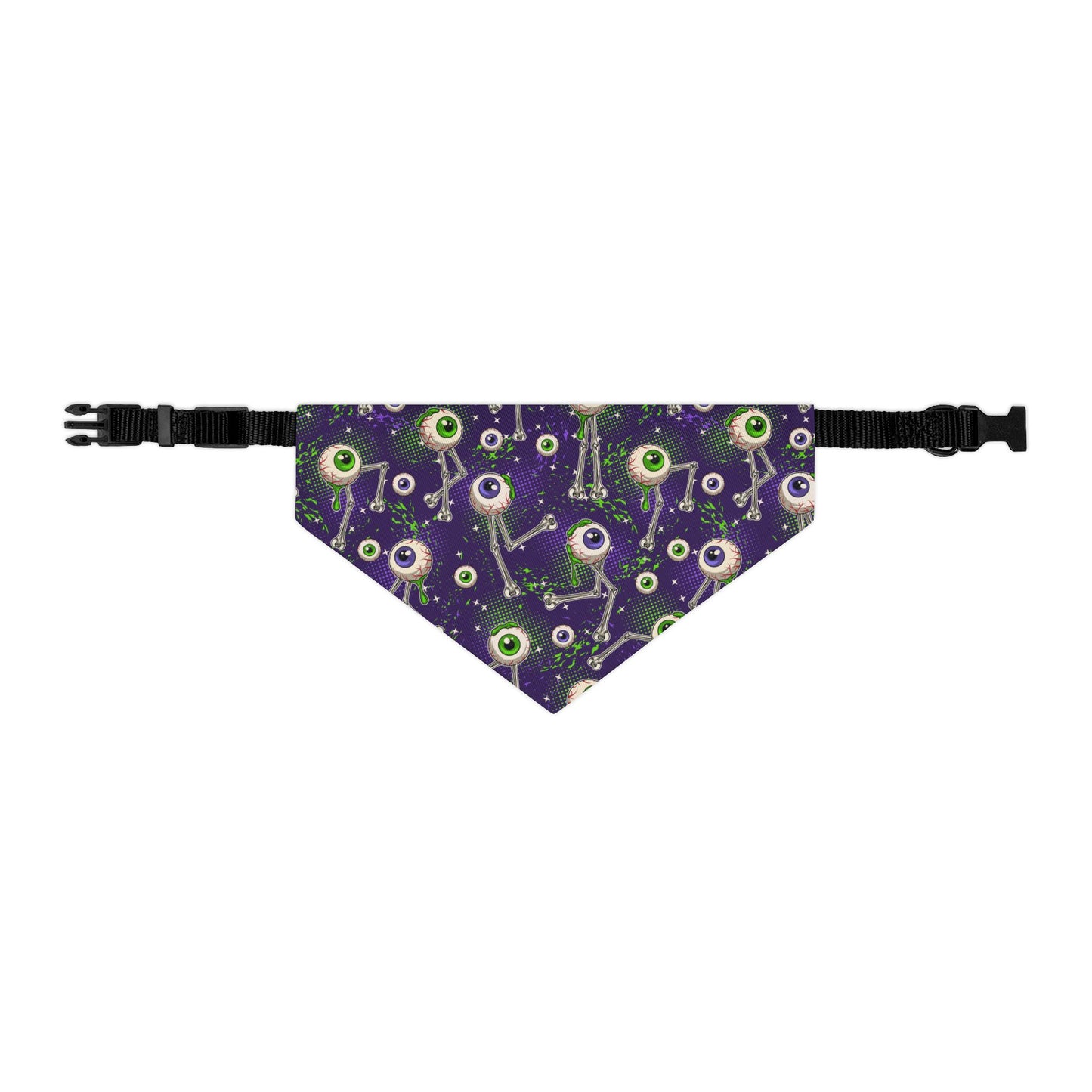 Spooky Eye Pet Bandana Collar | Halloween Dog Accessory, Cute Pet Apparel, Adjustable Dog Scarf, Pet Costume, Fun Pet Gift