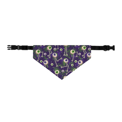 Spooky Eye Pet Bandana Collar | Halloween Dog Accessory, Cute Pet Apparel, Adjustable Dog Scarf, Pet Costume, Fun Pet Gift