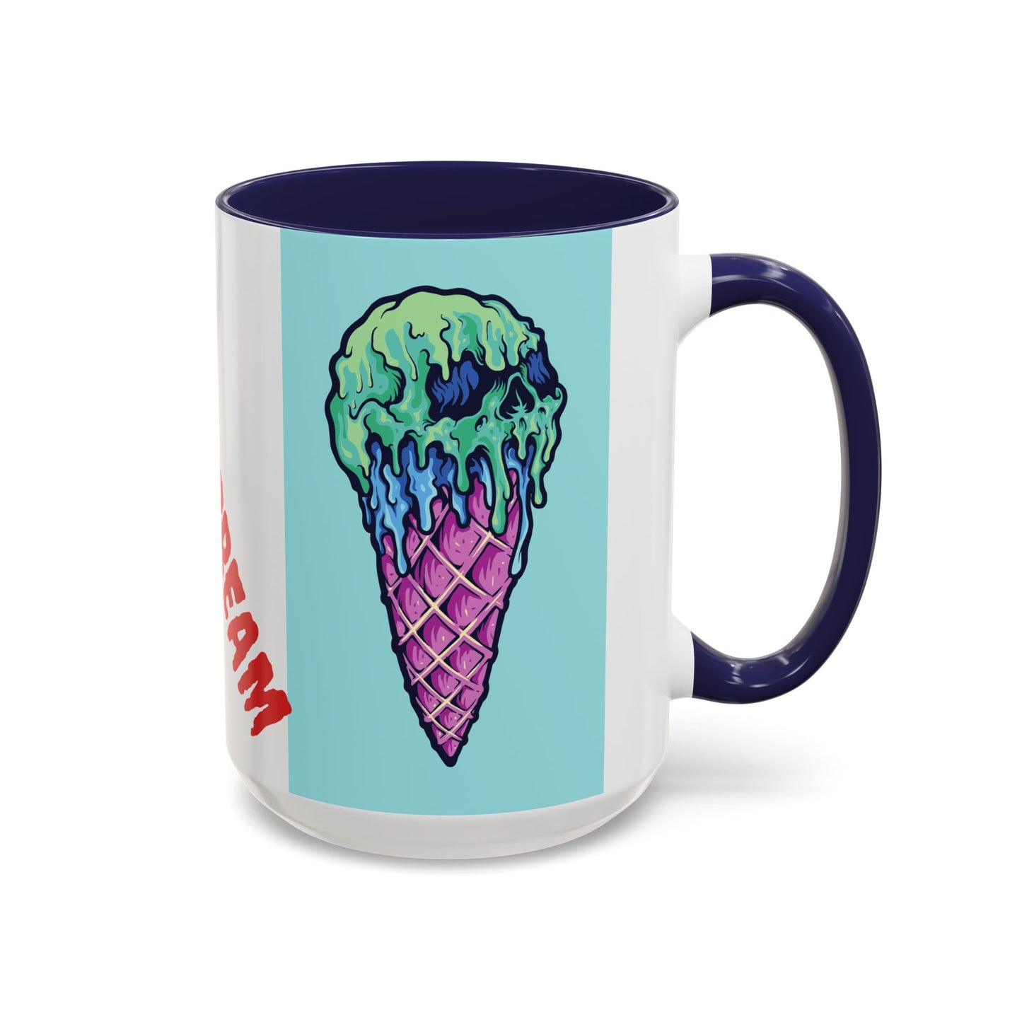 Creepy Ice Cream Mug - Perfect for Halloween, Unique Gift for Coffee Lovers, Spooky Decor, Creepscream Design, Fun Kitchenware
