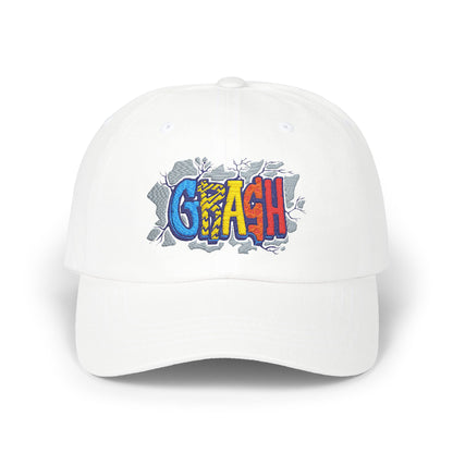 Classic Dad Cap with CRAASH! Design, Casual Hat for Dads, Funny Gift for Father's Day, Summer Accessory, Everyday Wear