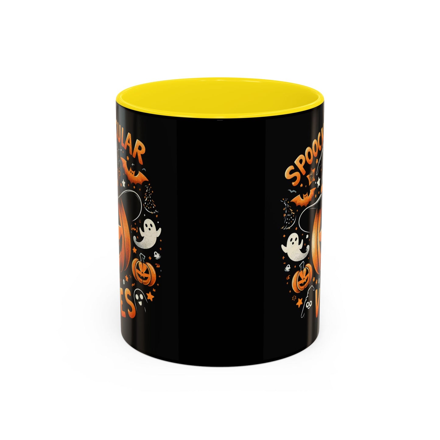 Halloween Accent Coffee Mug - Spooktacular Vibes, Fall Home Decor, Pumpkin Lovers Gift, Trick or Treat Mug, Spooky Season Drinkware