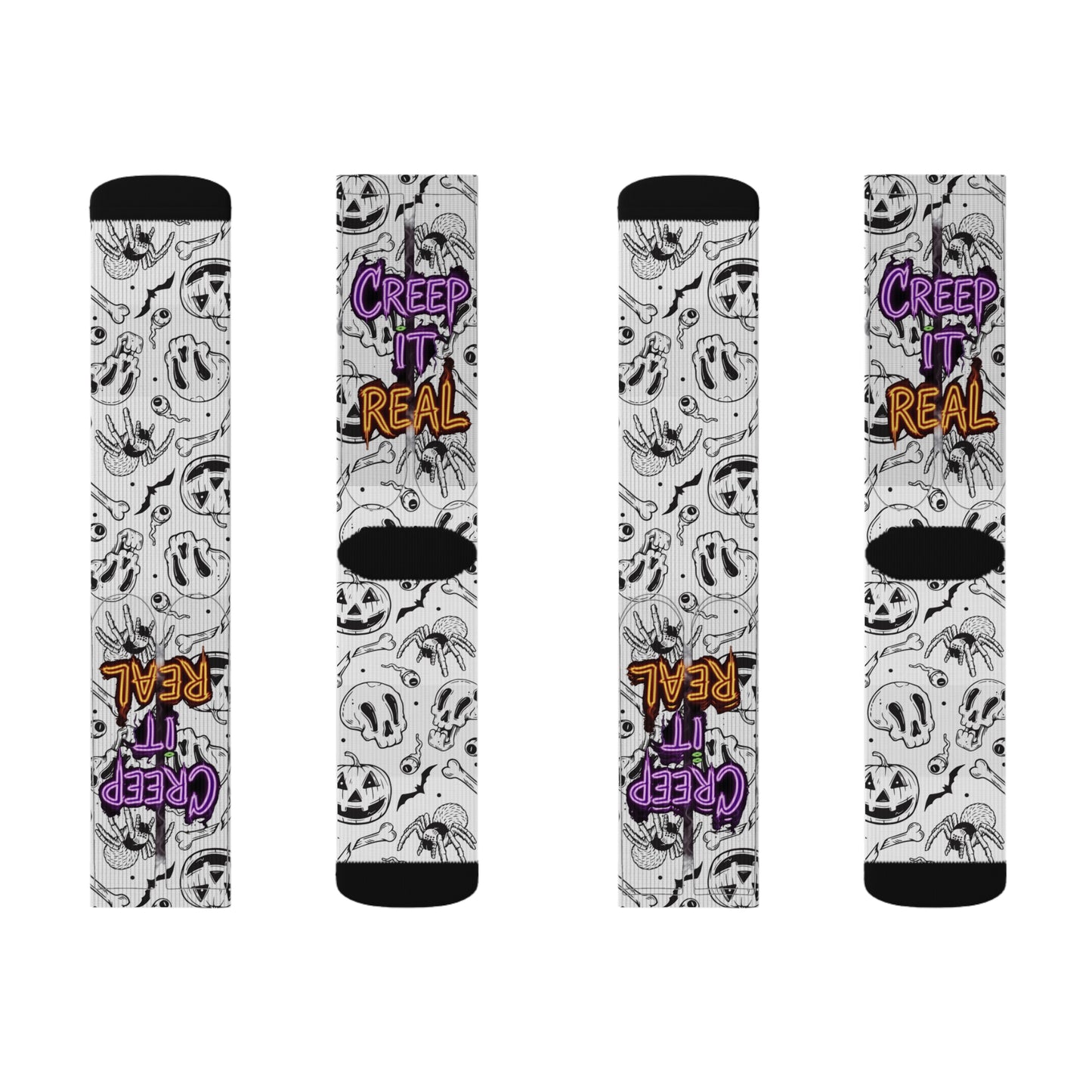 Halloween Themed Socks, Fun Socks for Fall, Creepy Socks Gift, Spooky Season Accessories, Unique Halloween Apparel