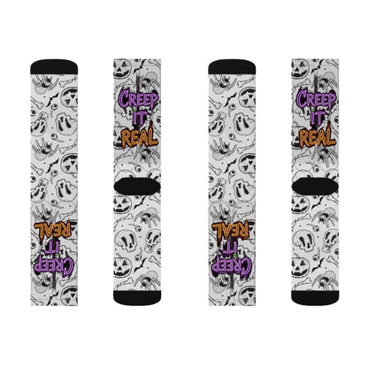 Halloween Themed Socks, Fun Socks for Fall, Creepy Socks Gift, Spooky Season Accessories, Unique Halloween Apparel