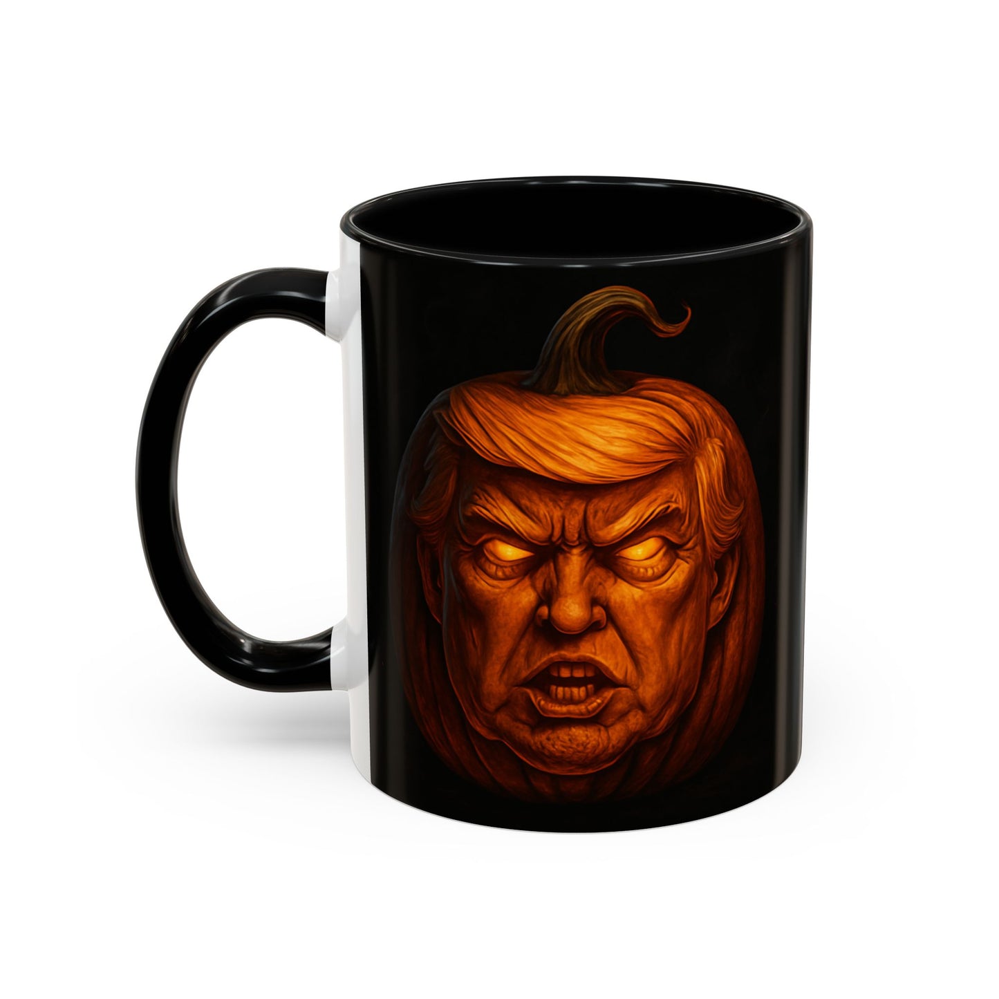 Halloween Pumpkin President Mug, Fun Gift for Coffee Lovers, Spooky Decor, Trick or Treat, Autumn Vibes, Unique Collectible