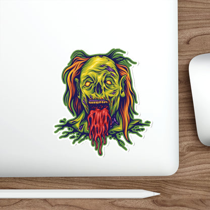 Spooky Zombie Die-Cut Stickers | Halloween Decor, Laptop Stickers, Horror Gifts, Eco-Friendly Stickers, Party Favors
