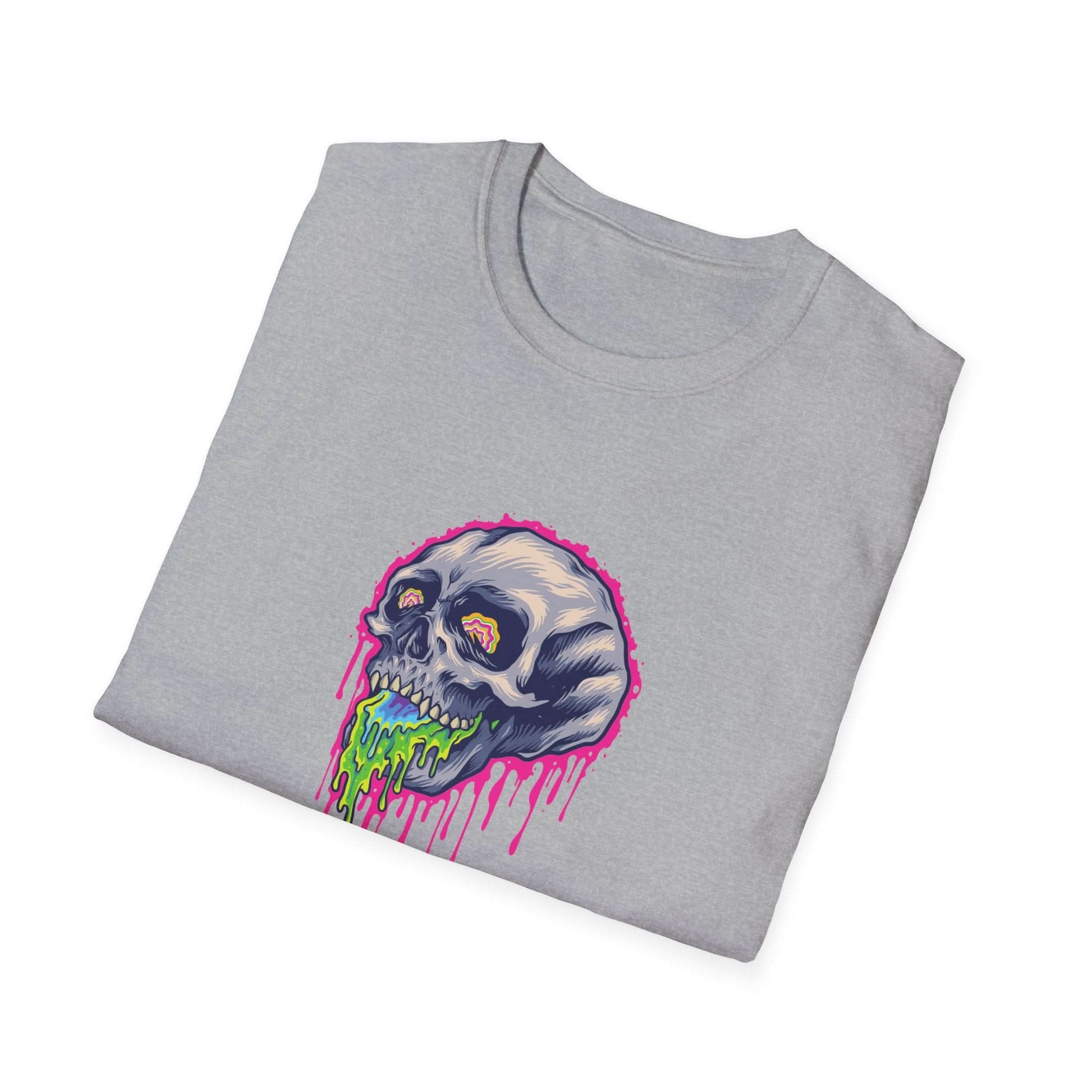 Scary Colorful Stone Skull - Mleem