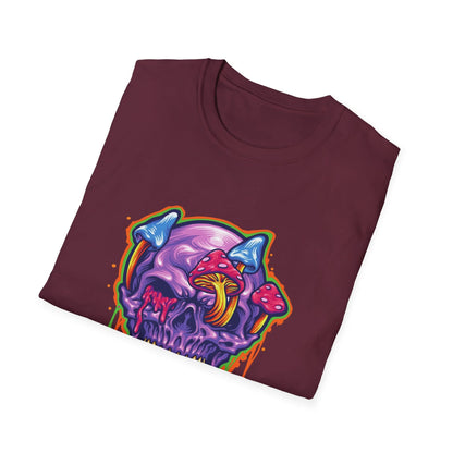 Magic Trippy Skull Mushroom Psychedelic - Mleem