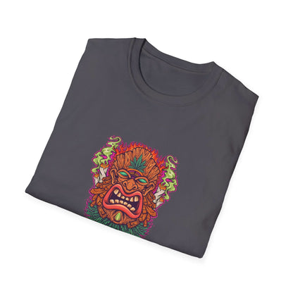Tiki Leaf Weed Mascot with Smoke - Mleem