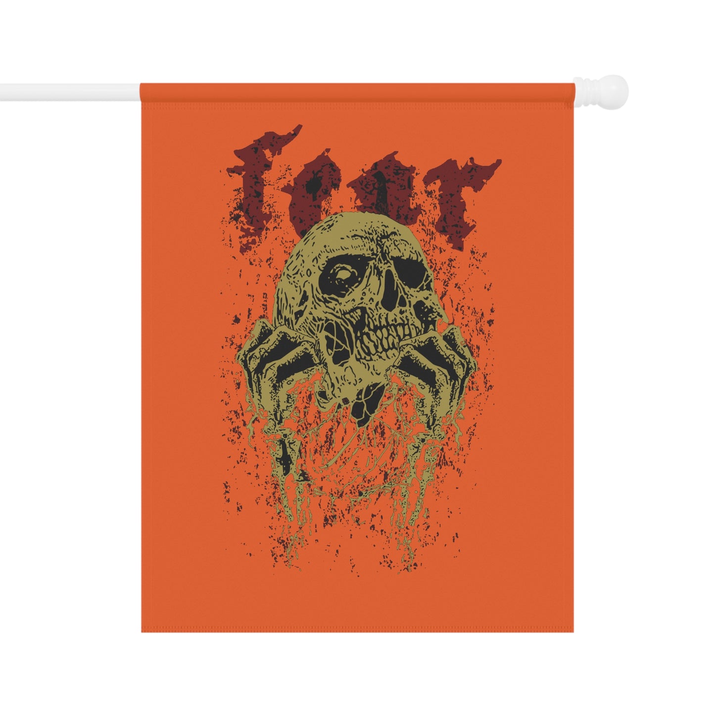 Halloween Garden Banner with Skull Design, Scary Outdoor Décor for Fall, Halloween Parties and Events, Spooky Home Decoration