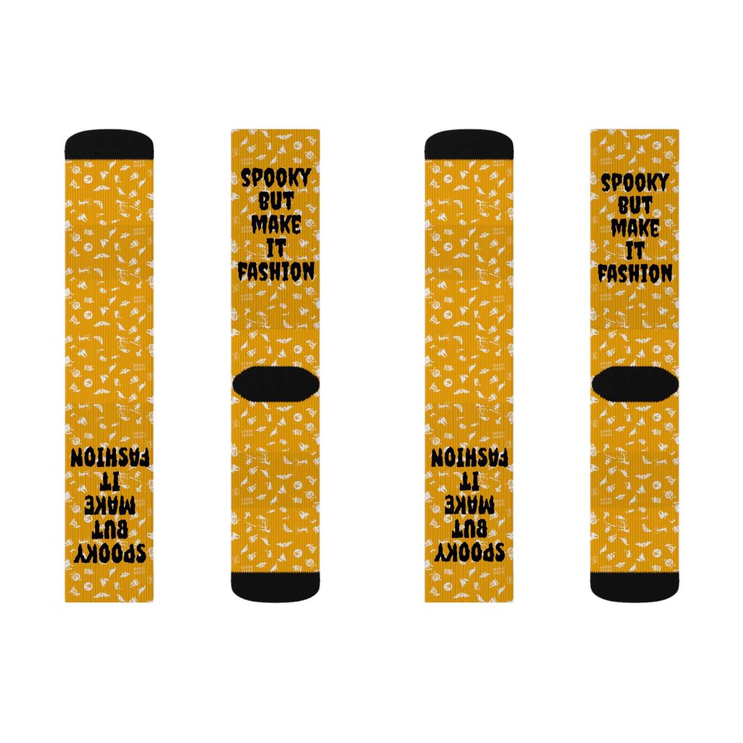 Spooky Fashion Socks | Fun Autumn or Halloween Accessories, Gifts for Friends, Cozy Wear, Cute Apparel for Fall Celebrations