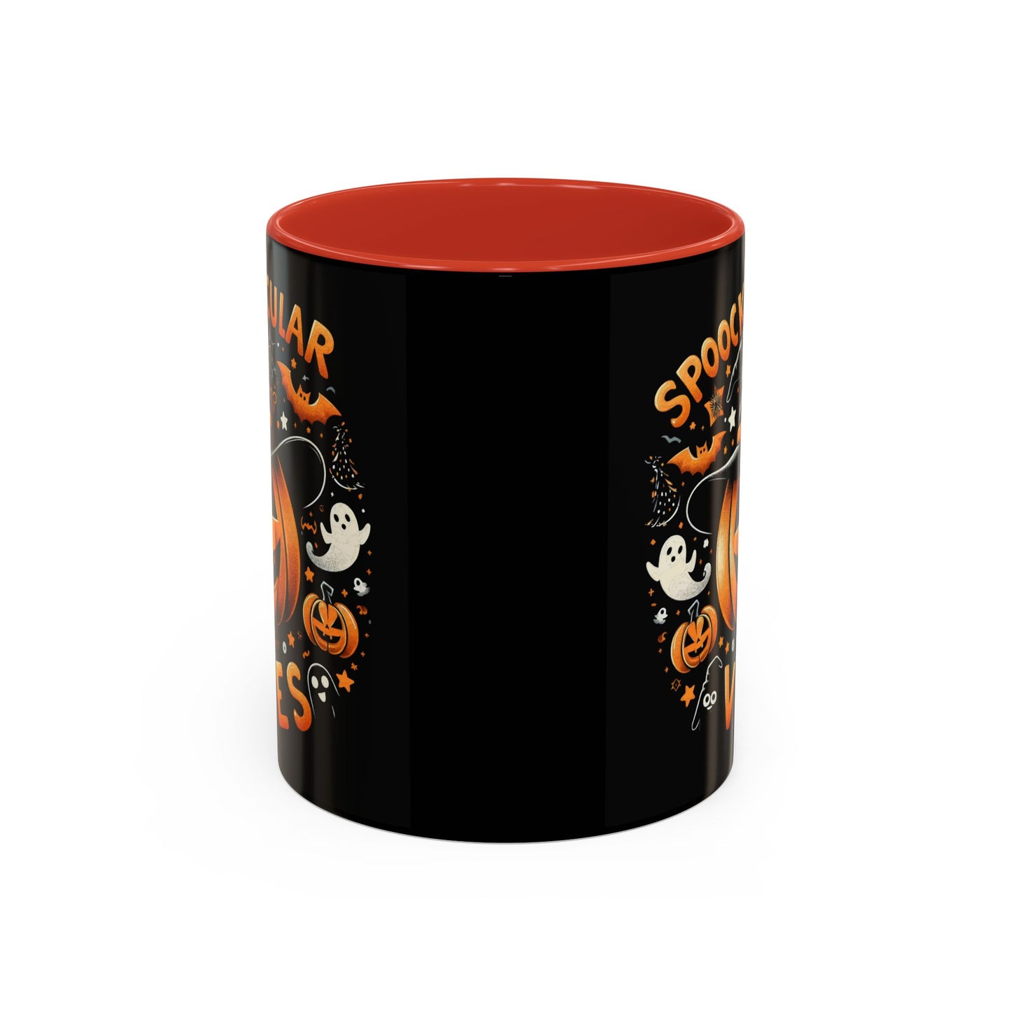 Halloween Accent Coffee Mug - Spooktacular Vibes, Fall Home Decor, Pumpkin Lovers Gift, Trick or Treat Mug, Spooky Season Drinkware