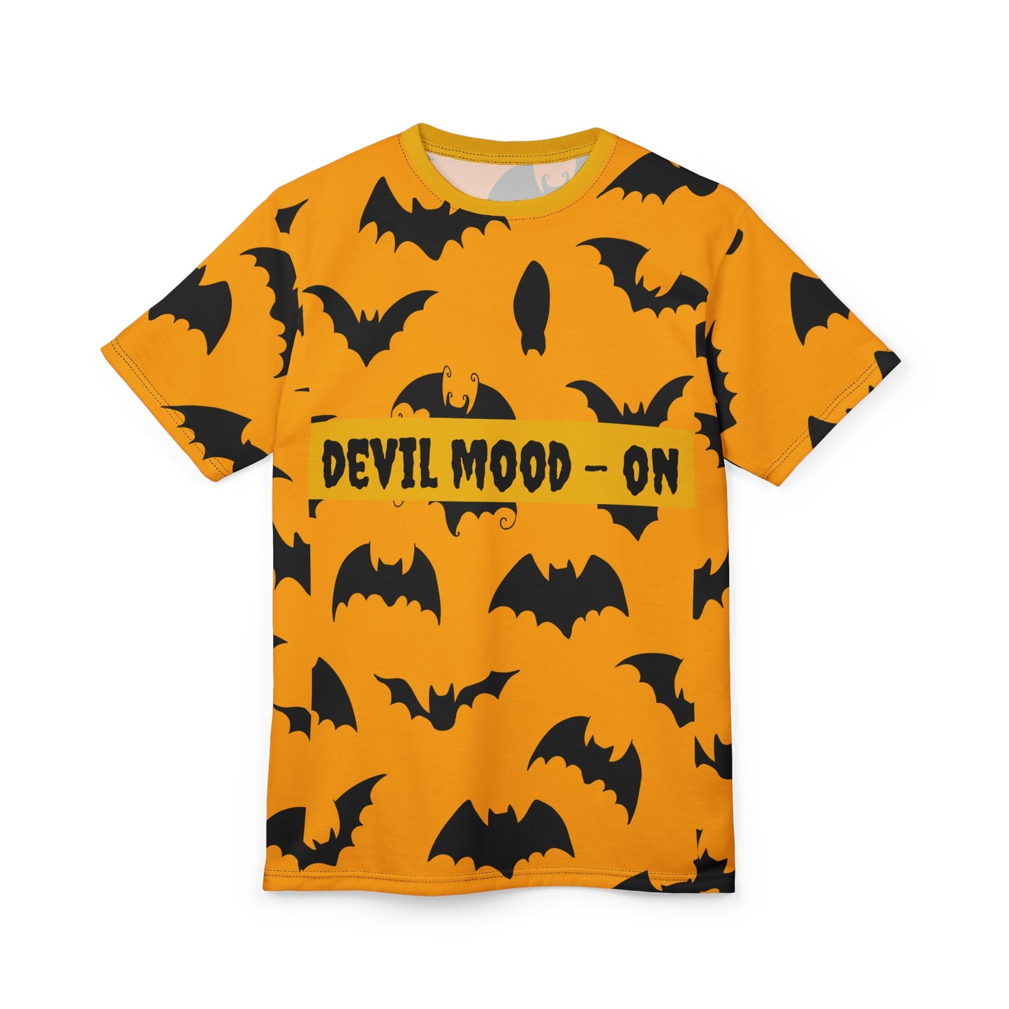 Spooky Halloween T-Shirt, Spooky Tee, Devil Mood Shirt, Bat Print Shirt, Unisex Top, Halloween Costume