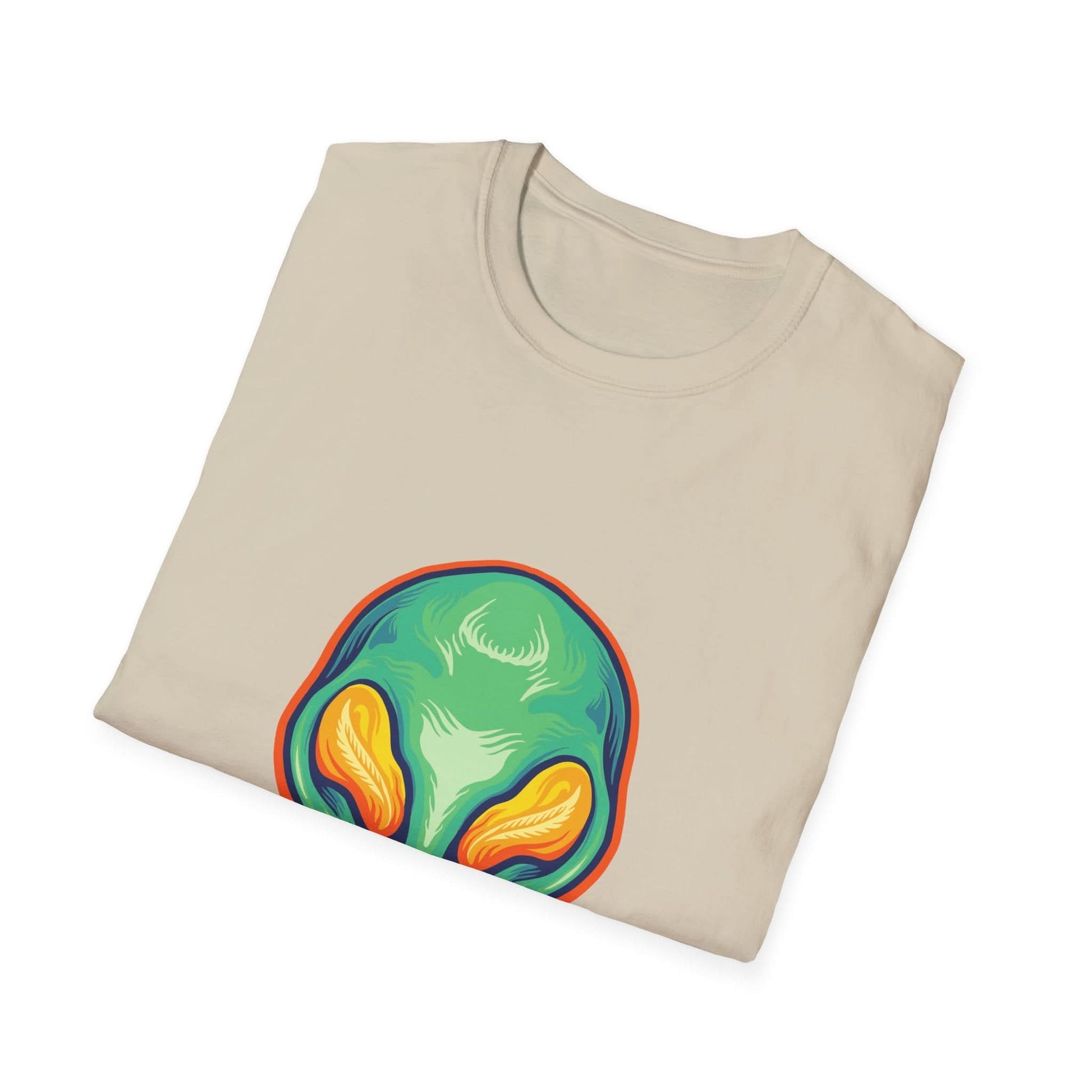 Alien Head Green Smile Mascot - Mleem