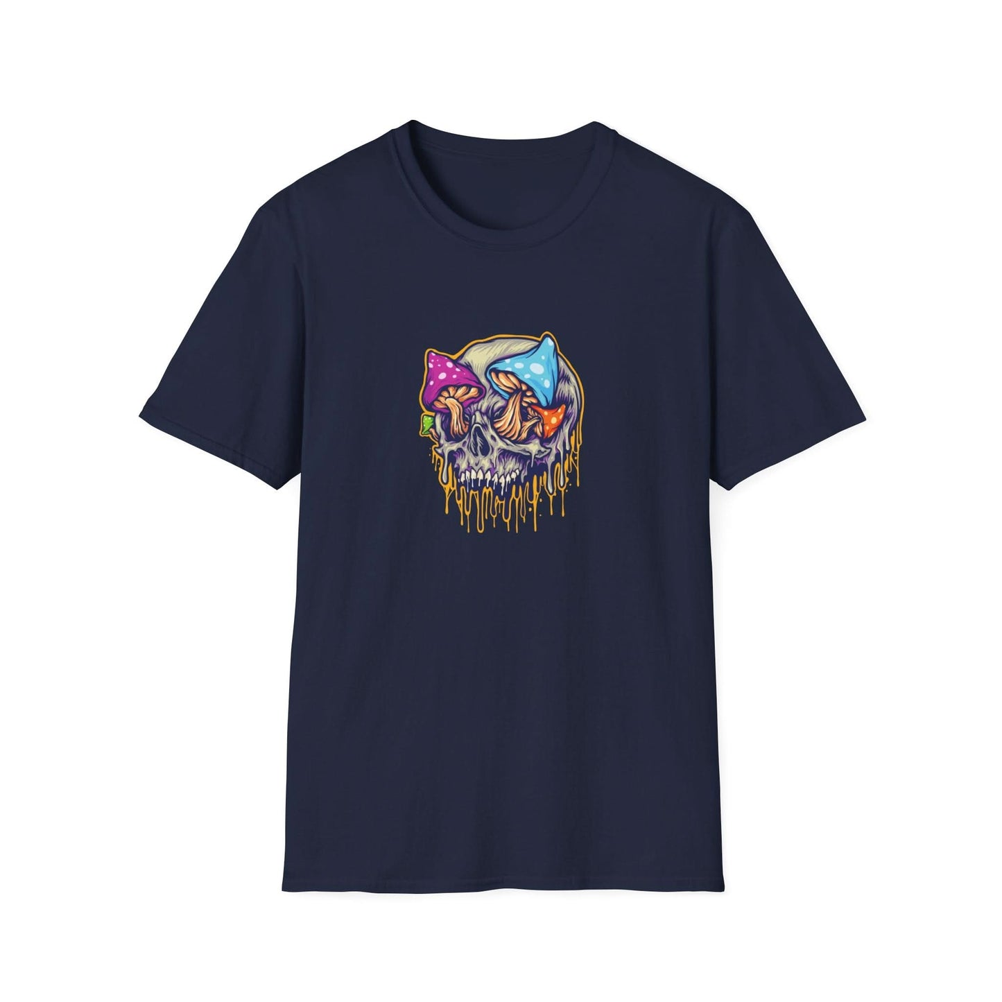 Scary Skull Mushrooms Melted Colorful - Mleem