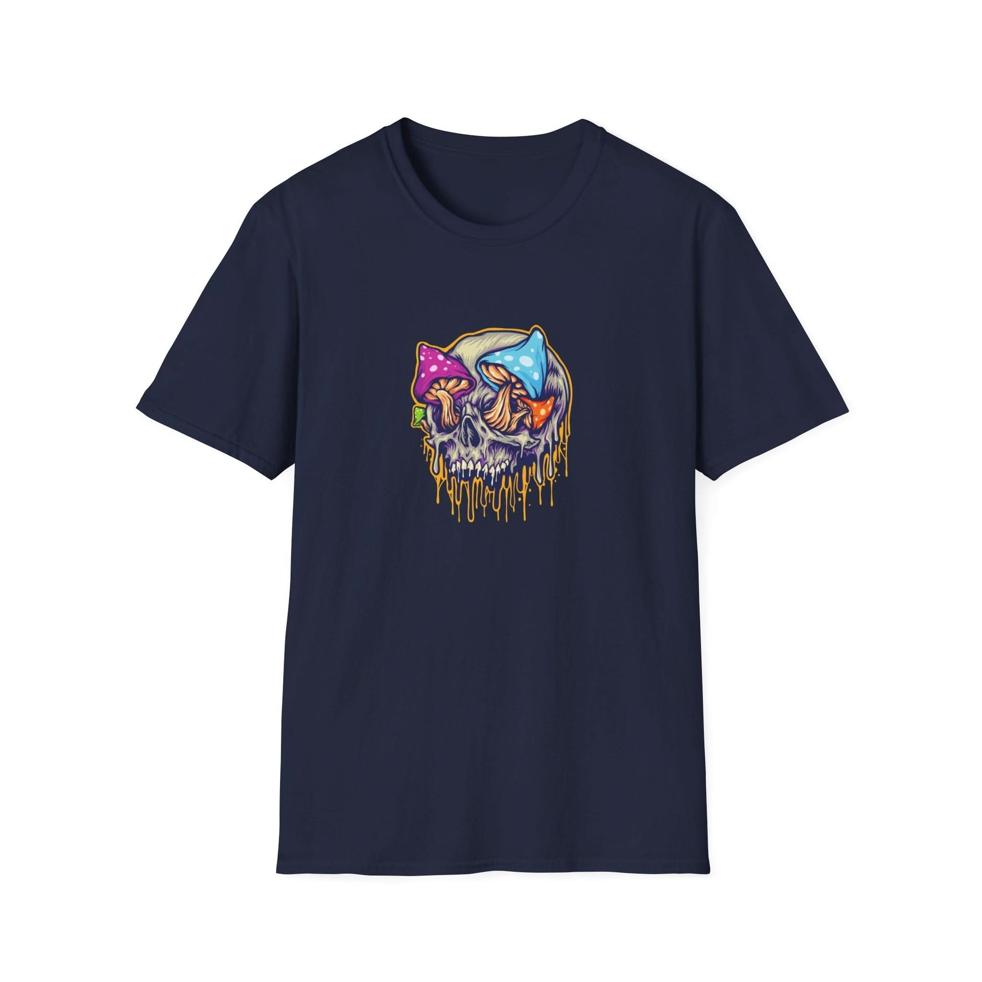 Scary Skull Mushrooms Melted Colorful - Mleem