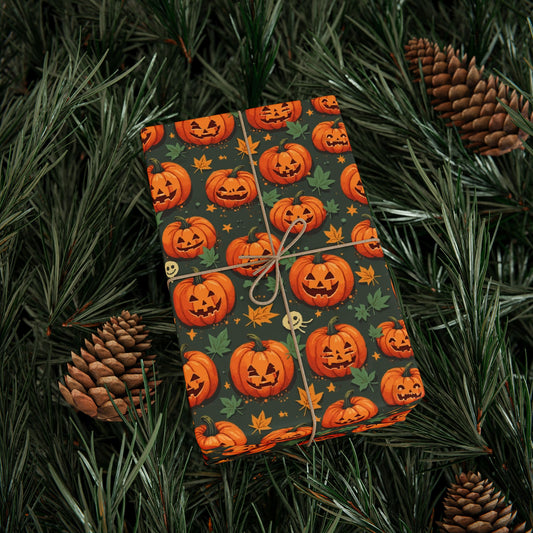 Festive Wrapping Paper Roll, Halloween Gift Wrap, Party Supplies, Fall Celebration, Eco-Friendly Wrapping Paper