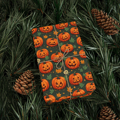 Festive Wrapping Paper Roll, Halloween Gift Wrap, Party Supplies, Fall Celebration, Eco-Friendly Wrapping Paper