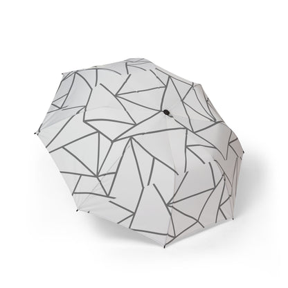 Minimalist Geometric Umbrella, Foldable Rain Accessory, Travel-Friendly Canopy, Stylish Gift for Him/Her, Everyday Use
