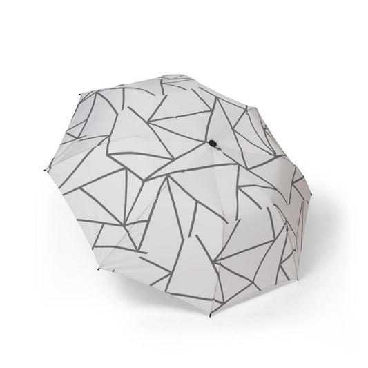 Minimalist Geometric Umbrella, Foldable Rain Accessory, Travel-Friendly Canopy, Stylish Gift for Him/Her, Everyday Use