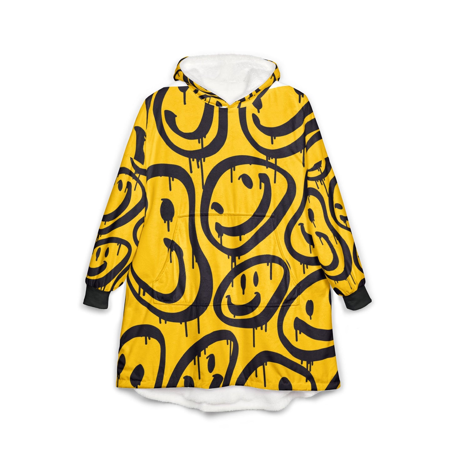 Cheerful Unisex Hooded Blanket