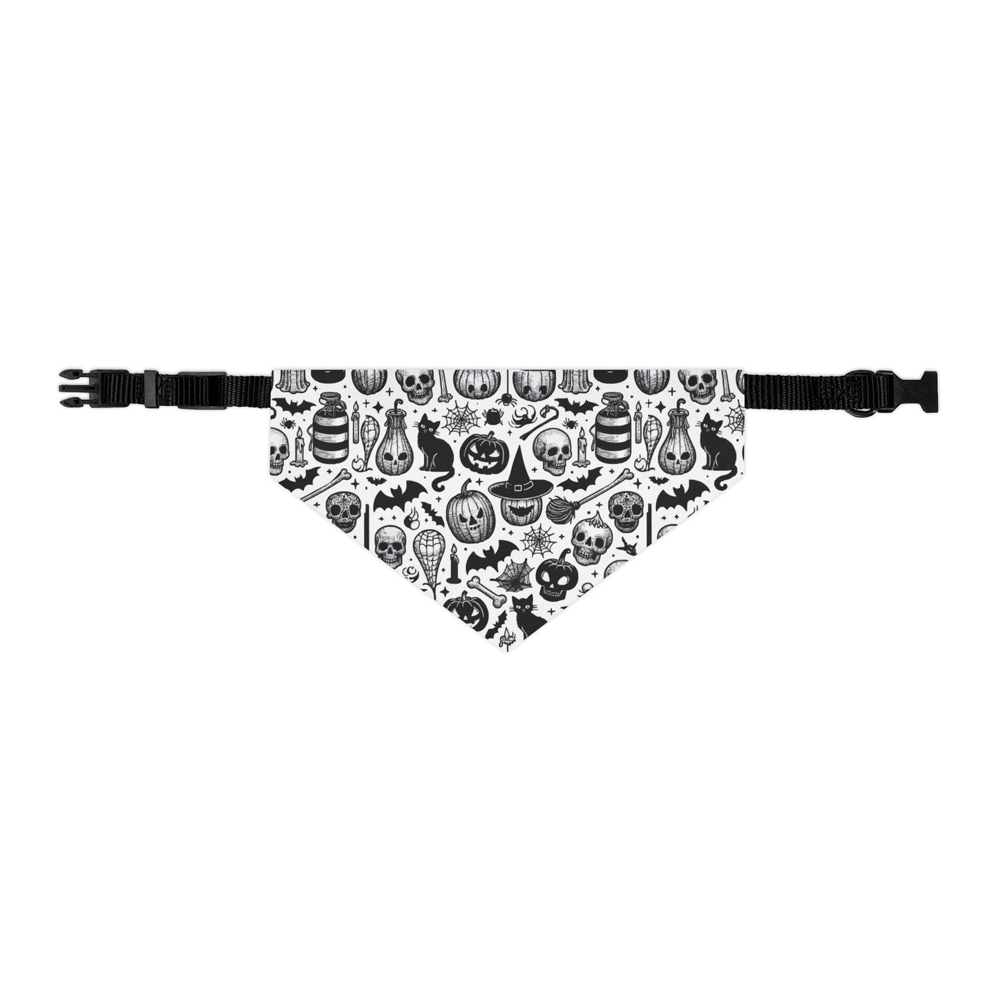 Spooky Pet Bandana Collar for Halloween, Dog Accessory, Halloween Costume, Pet Gift, Festival Fashion, Pet Costume
