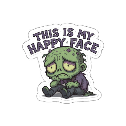 Zombie Humor Die-Cut Stickers - Quirky, Funny Surface Decor for Laptops, Water Bottles, Notebooks, Gifts & Halloween