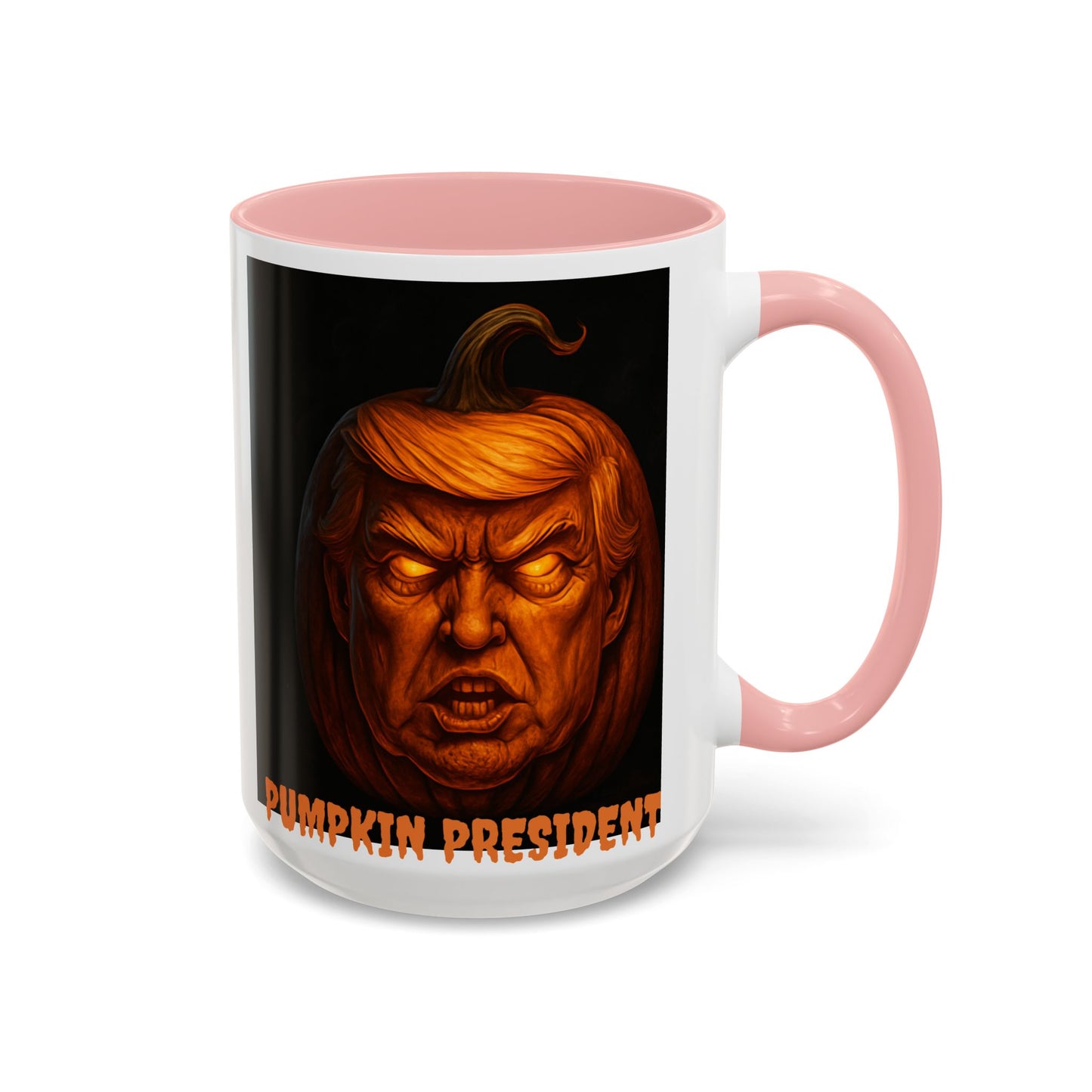 Halloween Pumpkin President Mug, Fun Gift for Coffee Lovers, Spooky Decor, Trick or Treat, Autumn Vibes, Unique Collectible