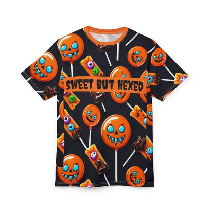Halloween Unisex Tee, Sweet But Hexed Graphic Shirt, Spooky Costume T-Shirt, Fall Apparel, Unique Gift for Halloween