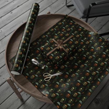 Gothic Halloween Wrapping Paper, Spooky Gift Wrap for October Celebrations, Scary Patterned Gift Wrap, Unique Holiday Wrap, Fun [...]