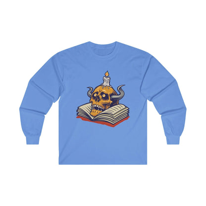 Human Skull & Book with Candle - Mleem