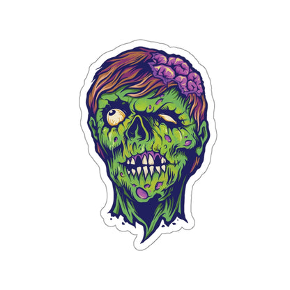 Zombie Die-Cut Stickers - Spooky Decor, Laptop Accessories, Halloween Party Favors, Gift Ideas for Horror Fans, Unique Art