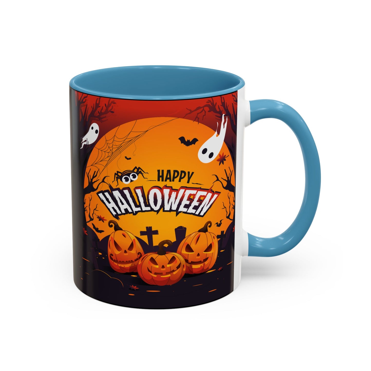 Spooky Halloween Coffee Mug - Perfect for Ghost Lovers and Fall Celebrations, Halloween Decor, Gift, Pumpkin Spice Season, Black Accent Mug
