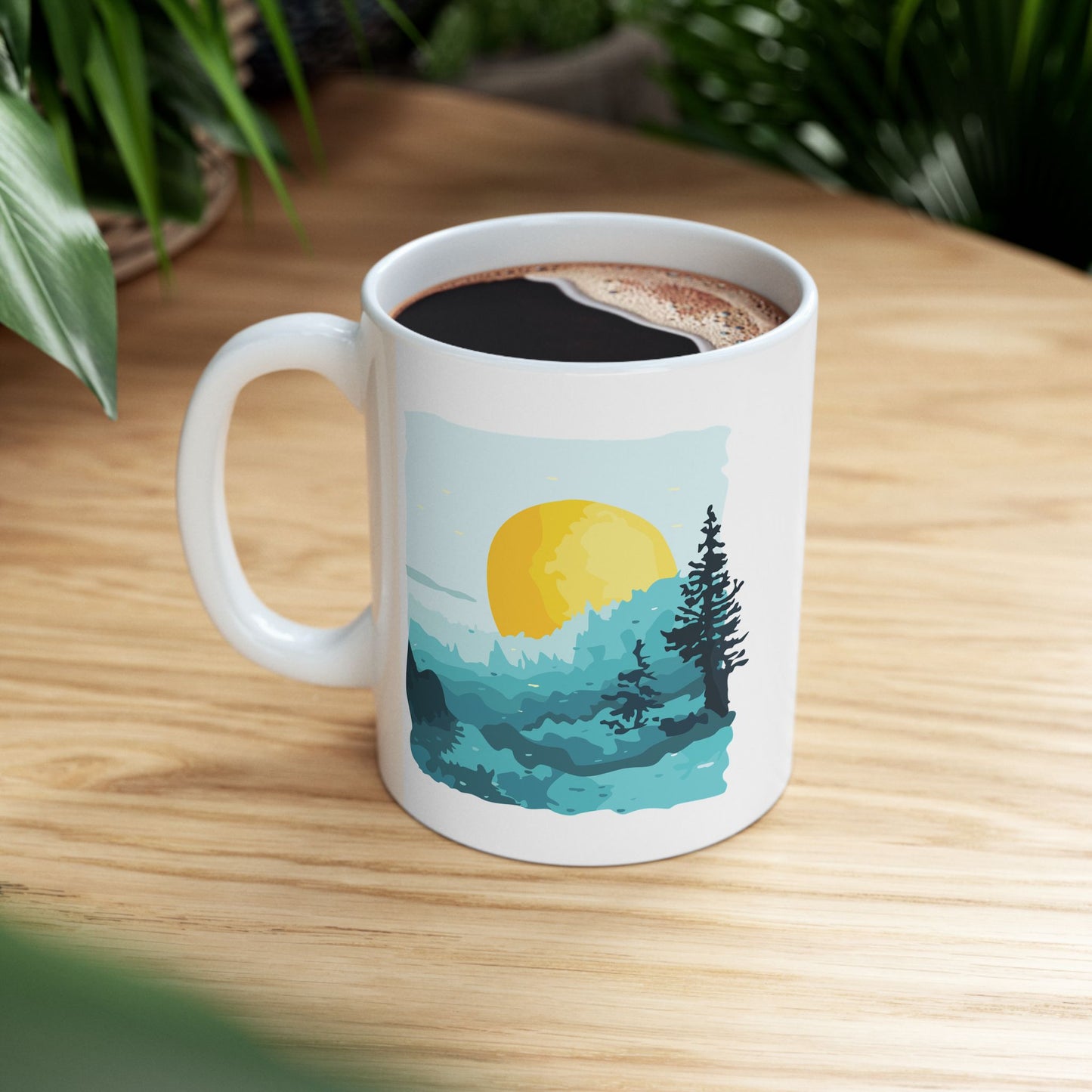 Nature-Inspired Ceramic Mug