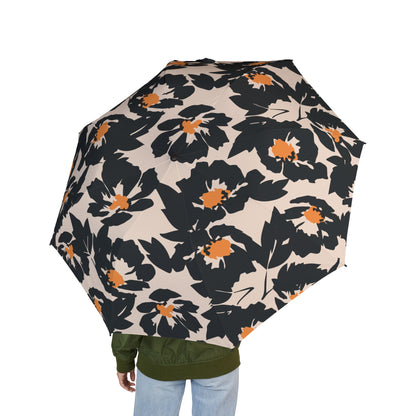 Floral Foldable Umbrella - Stylish Compact Travel Umbrella, Perfect for Rainy Days, Gifts, Outdoor Events