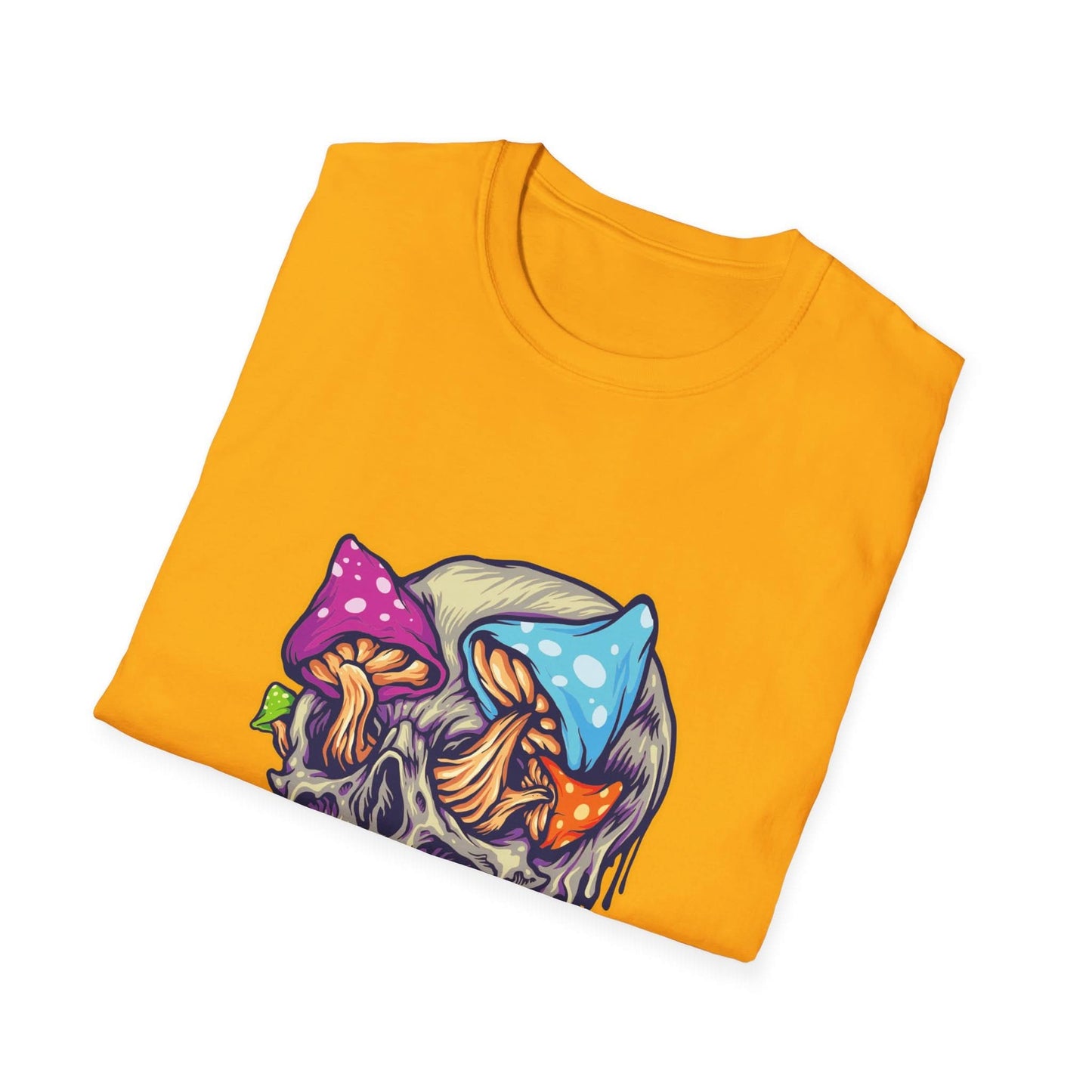 Scary Skull Mushrooms Melted Colorful - Mleem