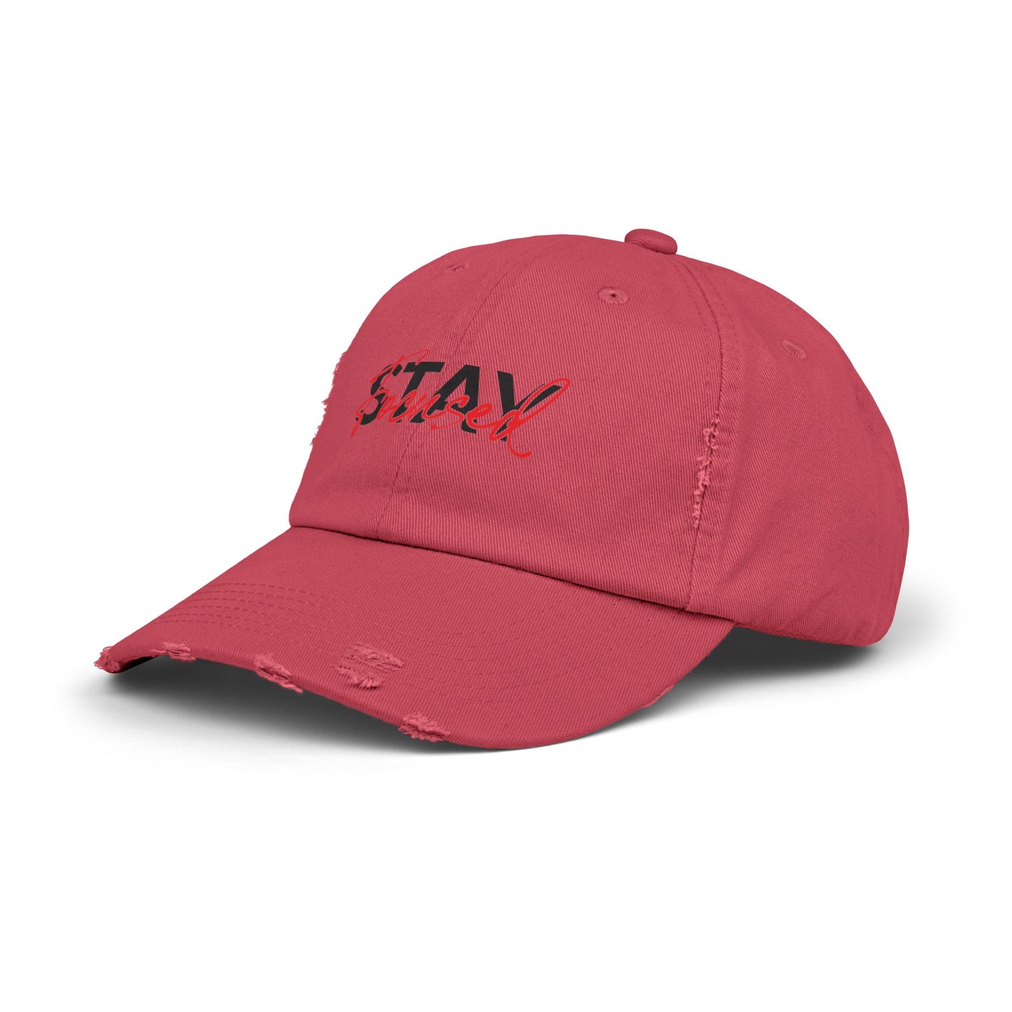 Unisex Distressed Cap - Stay Spiced, Vintage Style Baseball Hat, Gift for Him and Her, Casual Wear, Perfect for Summer and Festivals