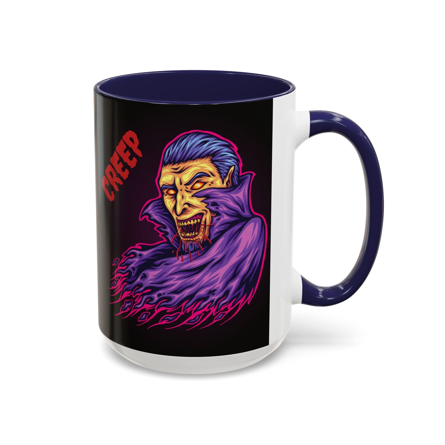 Creepy Gothic Accent Coffee Mug for Spooky Vibes, Halloween Decor, Unique Gift, Coffee Lover, Witchcraft Essentials
